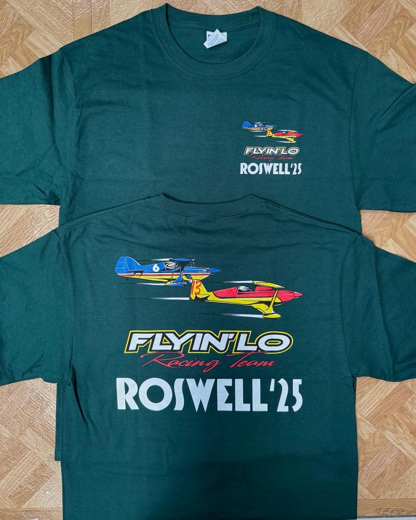 Flyin Lo Racing Team Roswell custom shirts